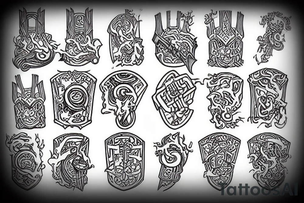 Thors Hammer tattoo idea