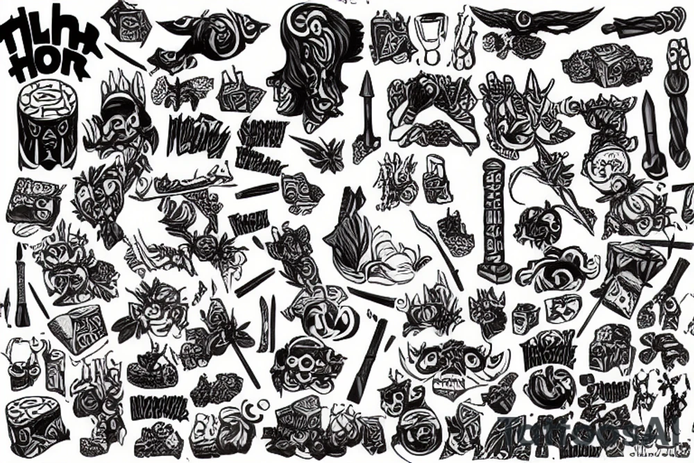 Thors Hammer tattoo idea