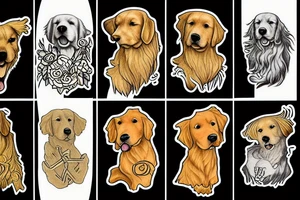 Golden Retriever tattoo idea