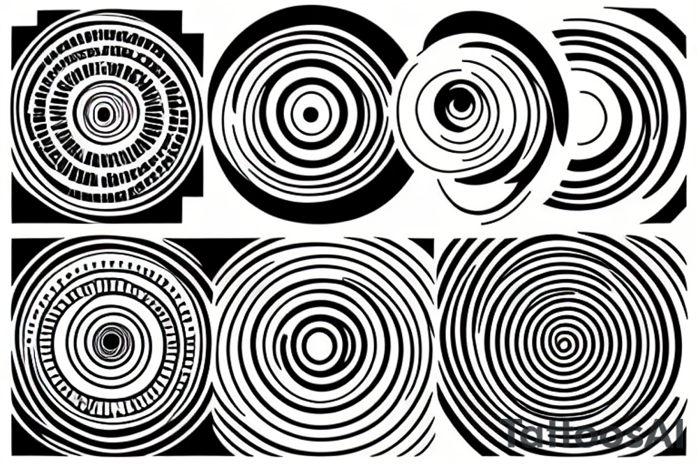 concentric circles tattoo idea
