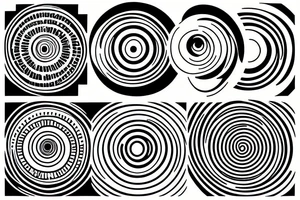 concentric circles tattoo idea