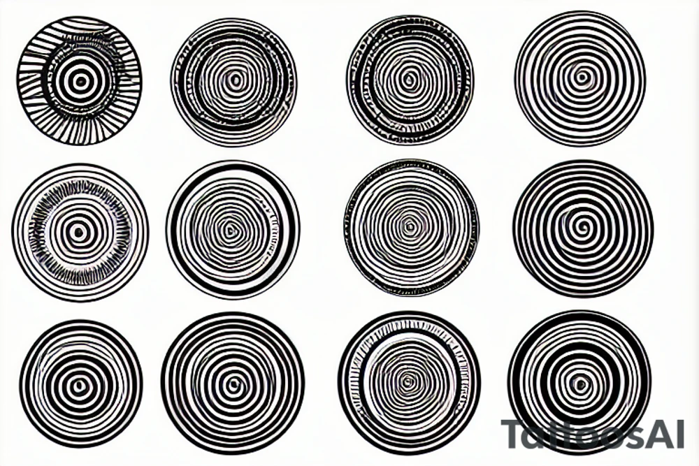 concentric circles tattoo idea