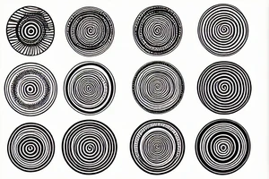 concentric circles tattoo idea