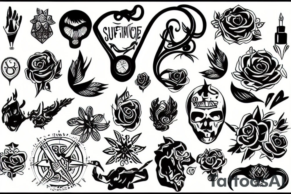 Suffocating tattoo idea