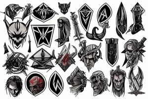 witcher signs wrapped tattoo idea