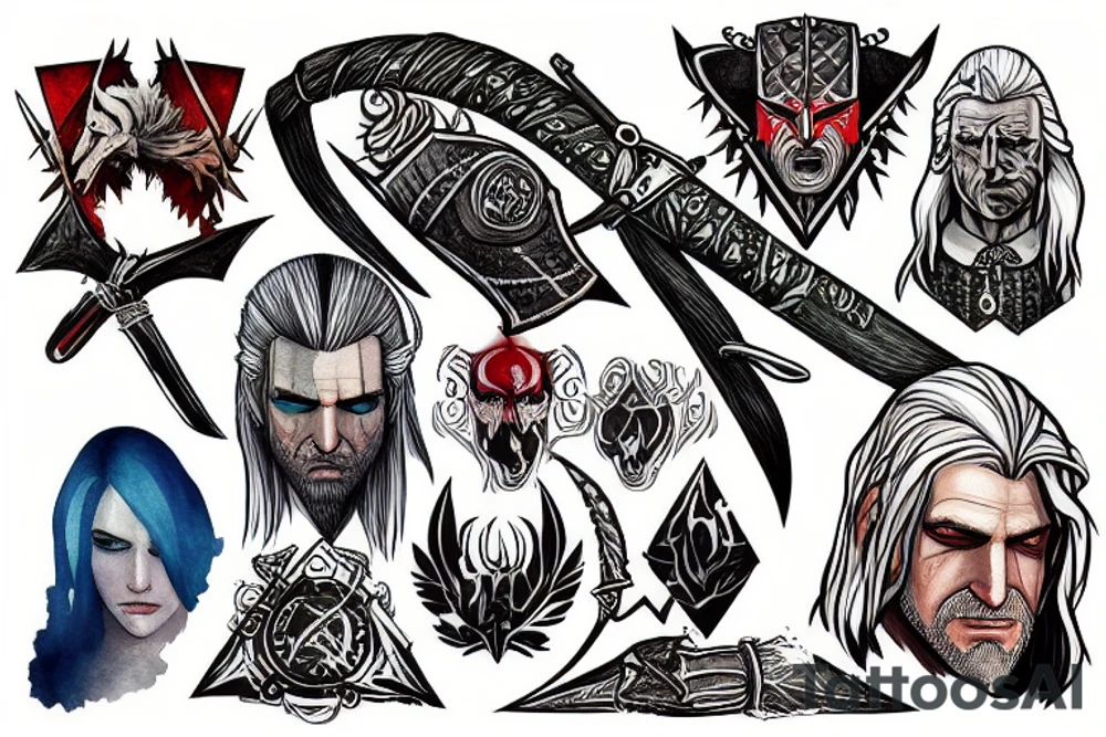 witcher signs wrapped tattoo idea