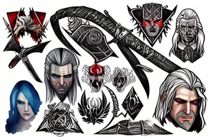 witcher signs wrapped tattoo idea