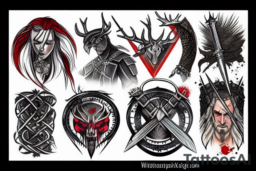 witcher signs wrapped tattoo idea