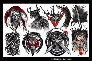 witcher signs wrapped tattoo idea