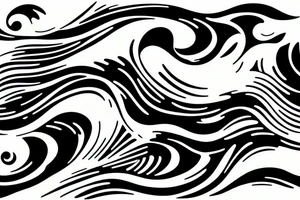 Ocean wave tattoo idea