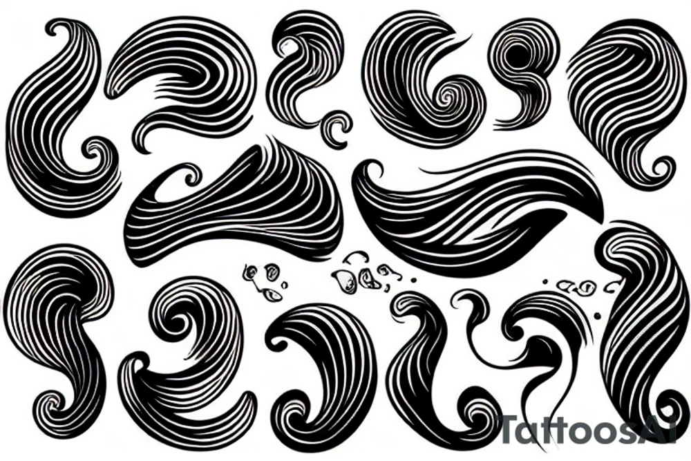 Ocean wave tattoo idea