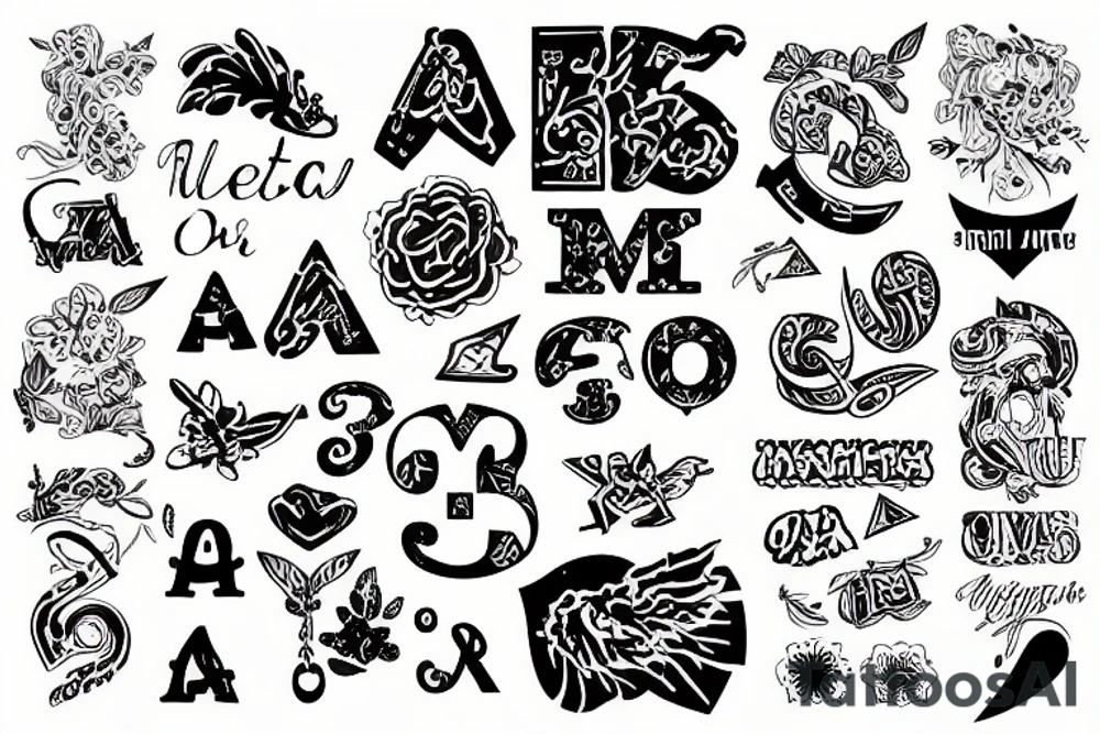 HMATA letters tattoo idea