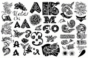 HMATA letters tattoo idea