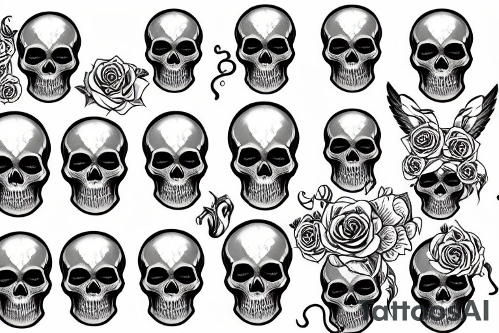 Skull tattoo idea