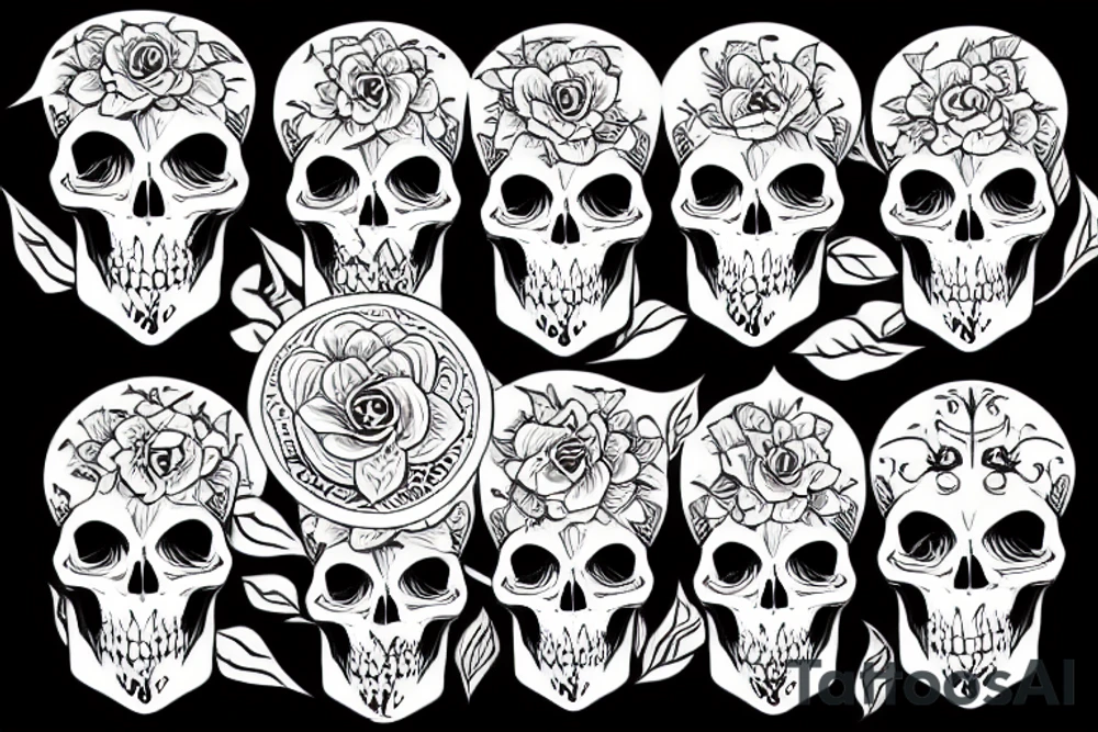 Skull tattoo idea