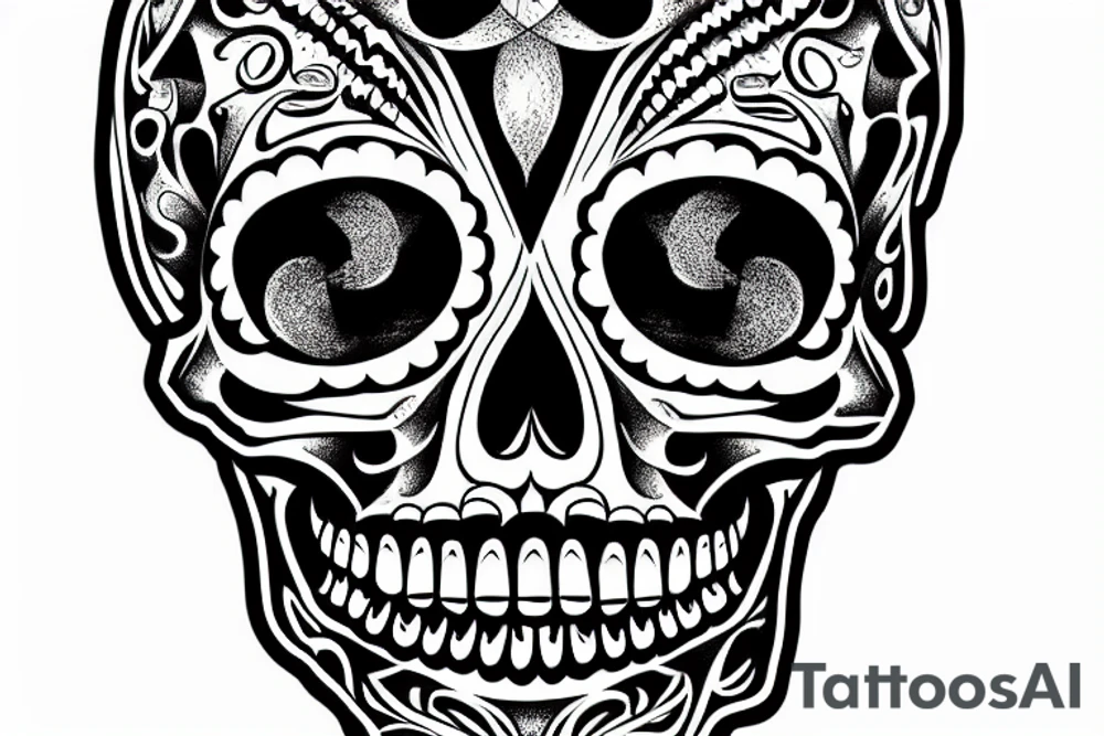 Skull tattoo idea