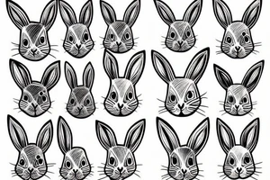bunny rabbit tattoo idea