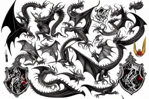 Harry Potter fight a dragon tattoo idea