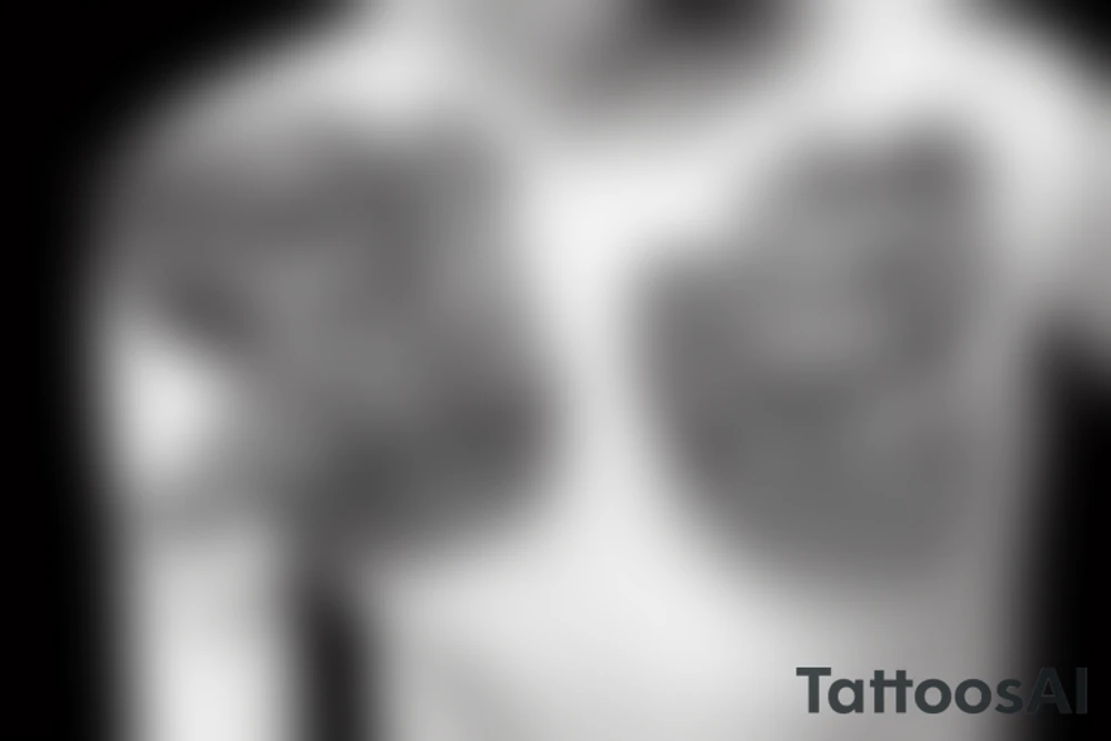 black car throwing away cash from the window tattoo idea