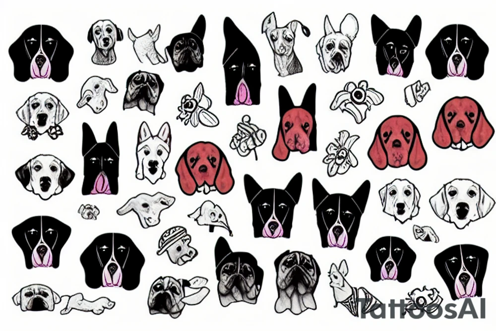 dog with sweater tattoo idea