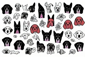 dog with sweater tattoo idea
