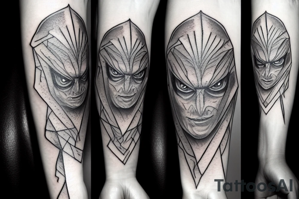 smeagol from lord of the rings on forearm tattoo idea