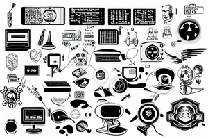 coding programming tattoo idea