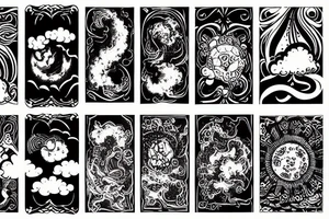 clouds corruption tattoo idea