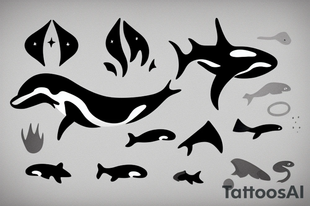 Killer whale as a patronus tattoo idea