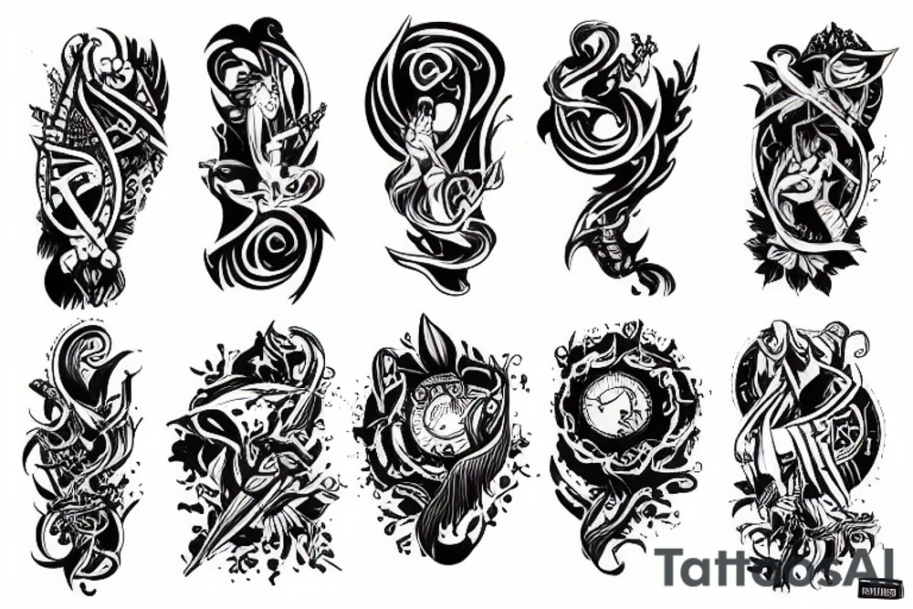 Sleeve tattoo idea
