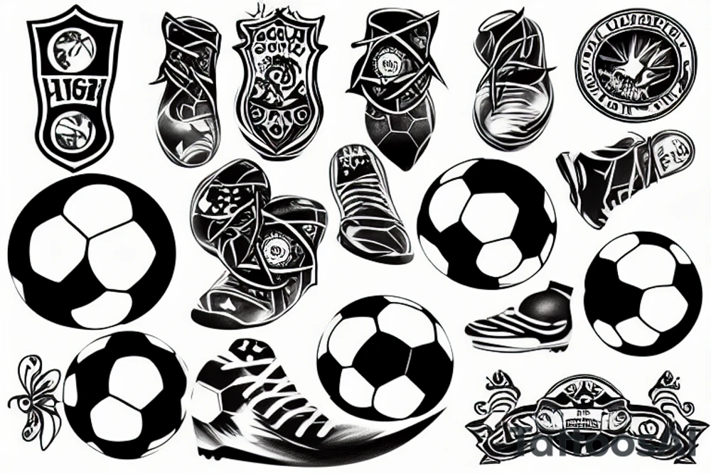 soccer sunset tattoo idea