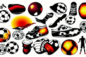 soccer sunset tattoo idea