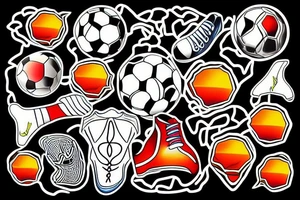 soccer sunset tattoo idea