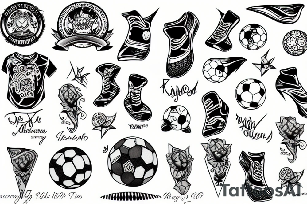 soccer sunset tattoo idea