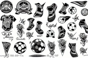 soccer sunset tattoo idea