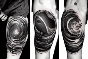 Interstellar gargantua black hole tattoo idea