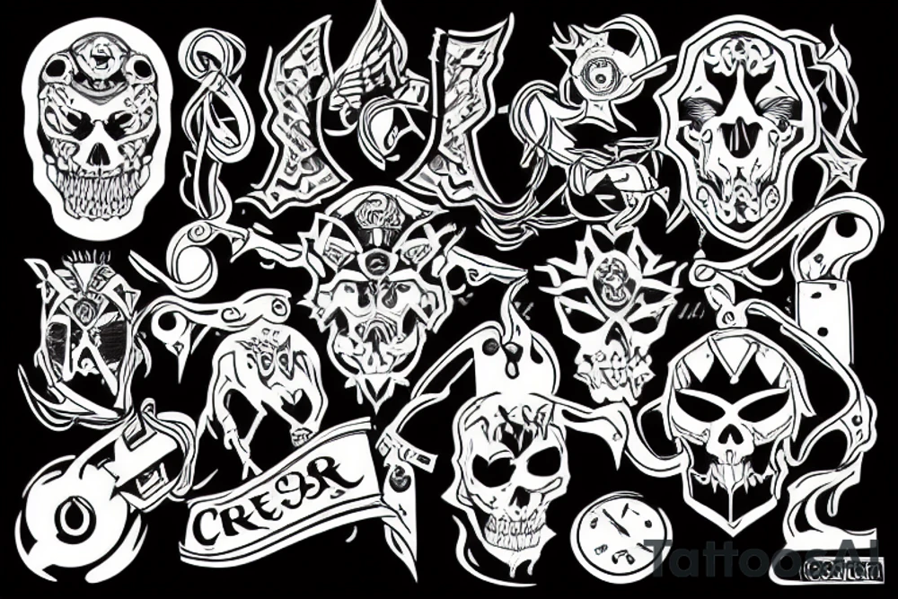 Cyber Cross tattoo idea