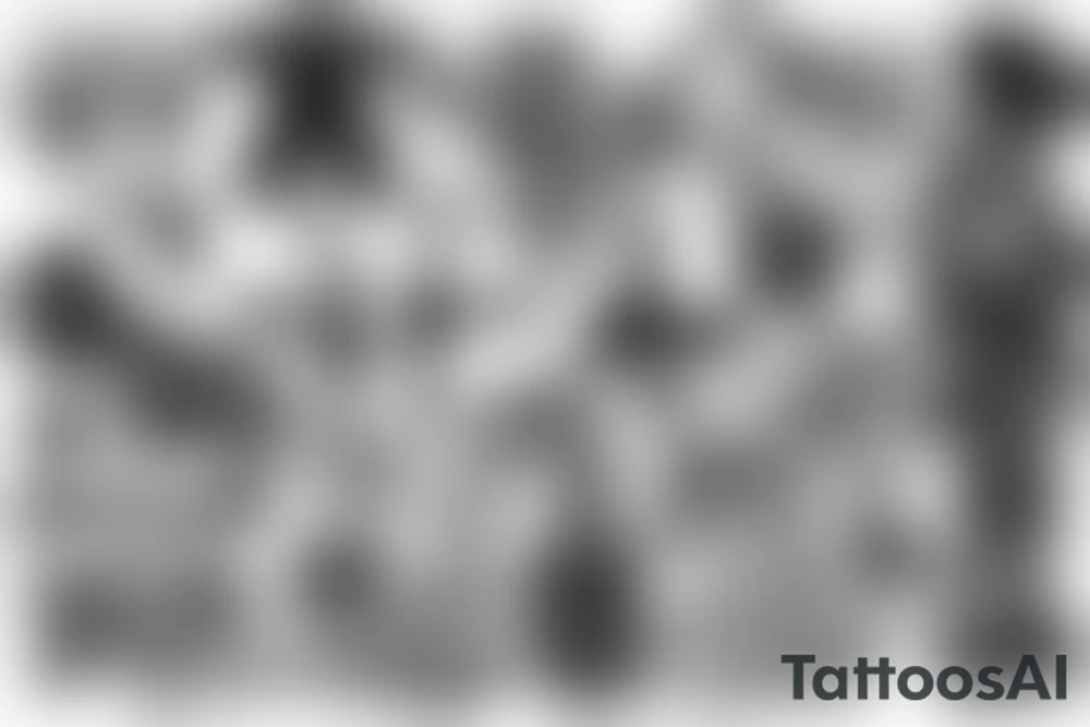 y2k goth cross tattoo idea