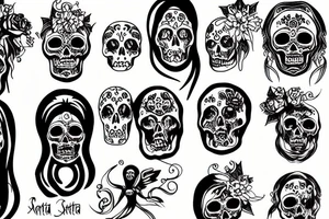 Santa muerte tattoo idea