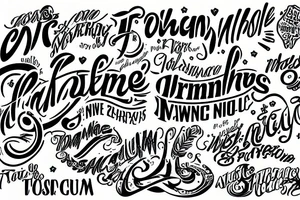 Lettering tnmy tattoo idea