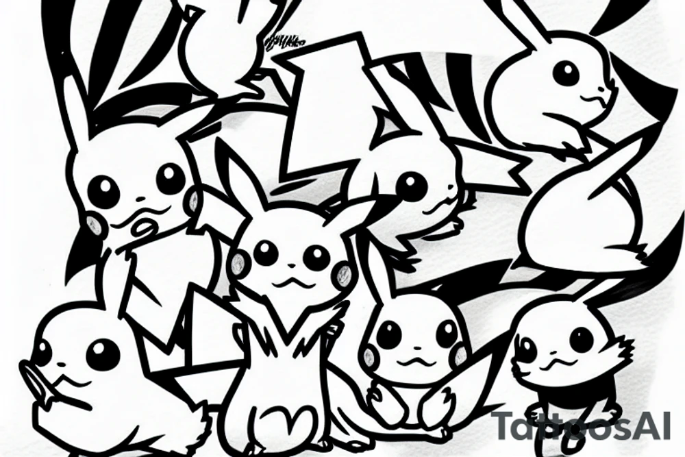 Pikachu from pokemon tattoo idea