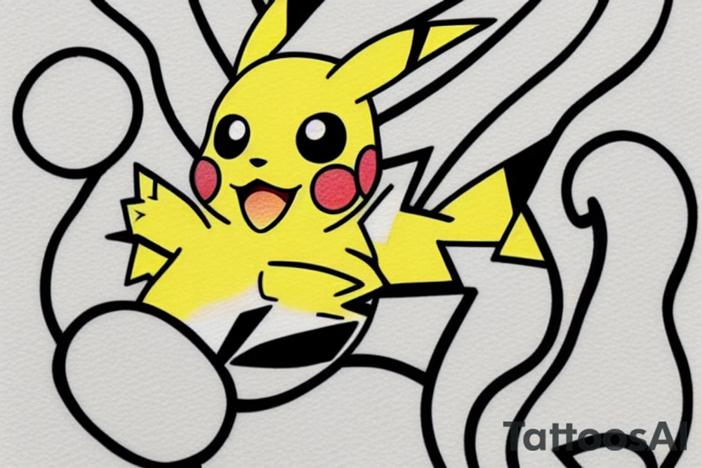 Pikachu from pokemon tattoo idea