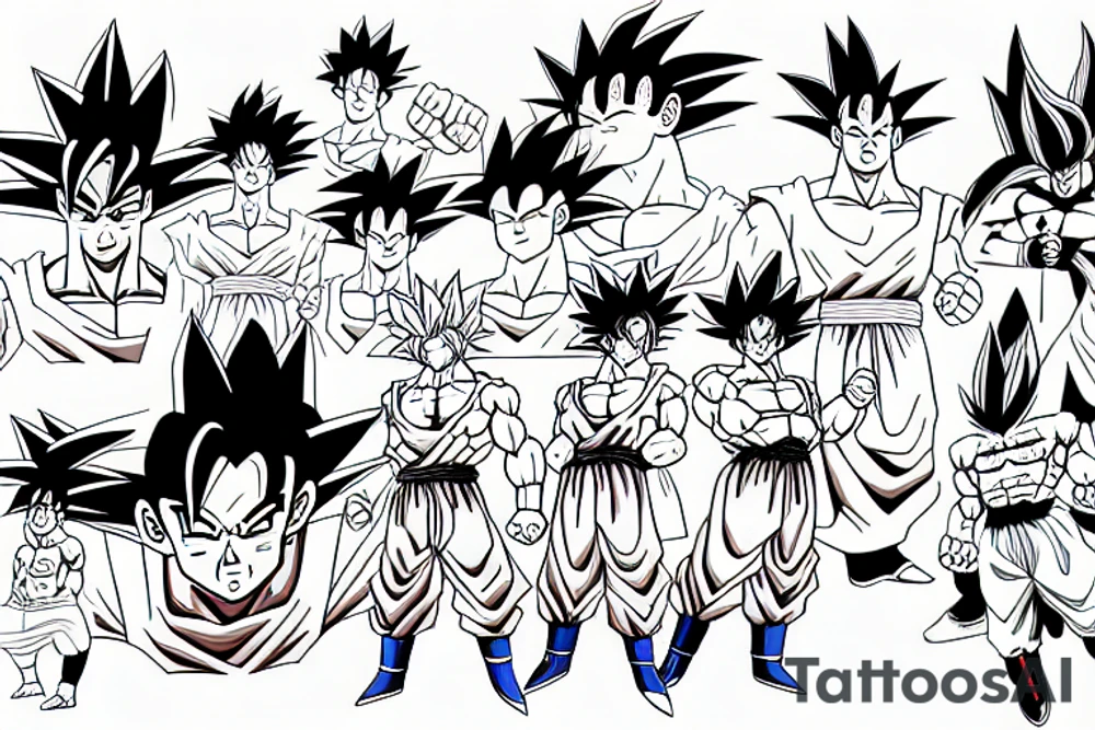 checking goku tattoo idea