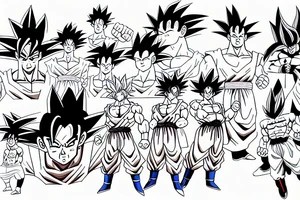 checking goku tattoo idea