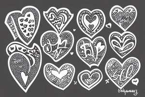 January 9 date with a heart tattoo idea
