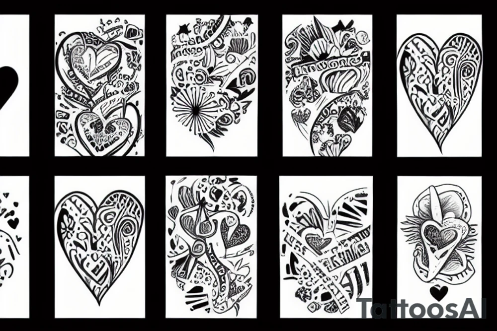 January 9 date with a heart tattoo idea
