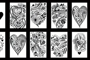 January 9 date with a heart tattoo idea