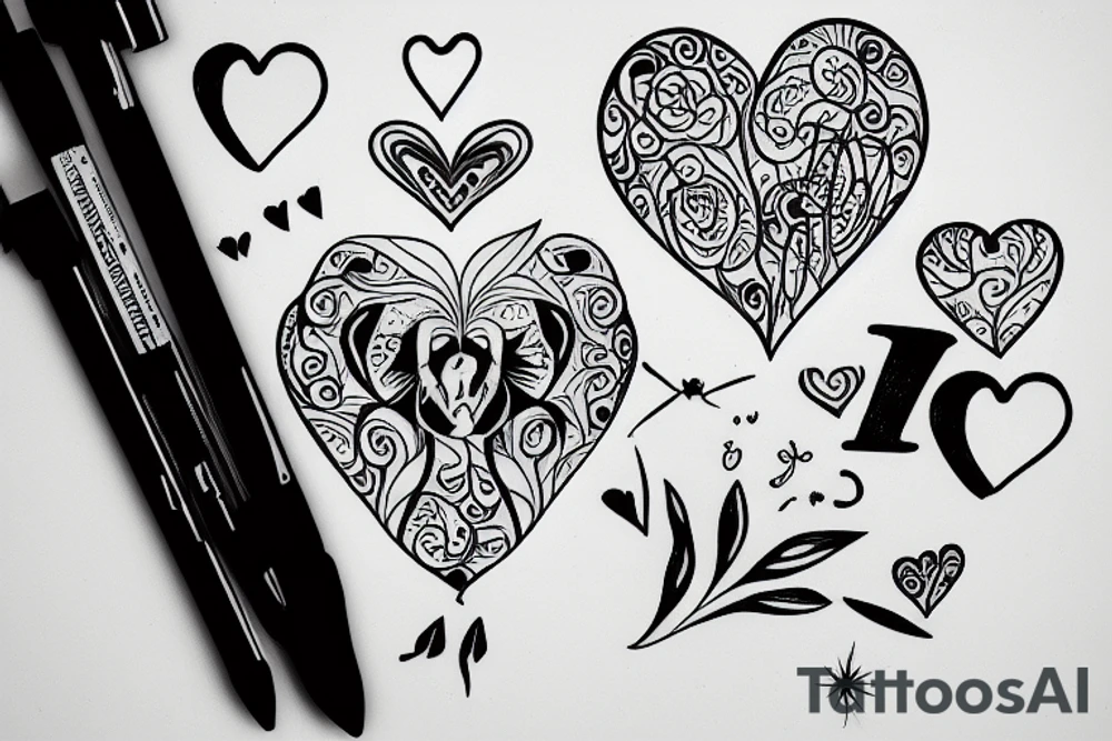 January 9 date with a heart tattoo idea