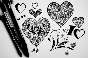 January 9 date with a heart tattoo idea