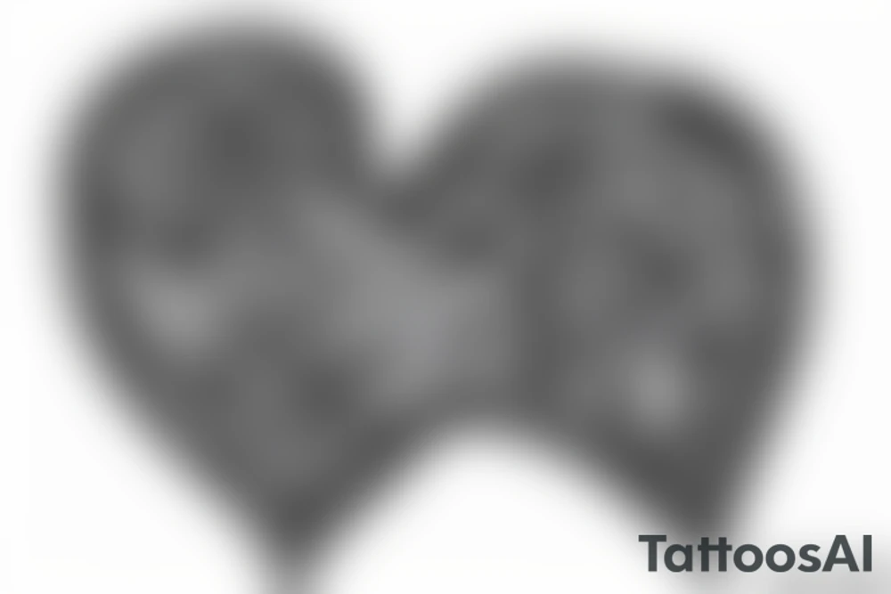 Old school tattoo of a heart with the date jan 9 on it tattoo idea